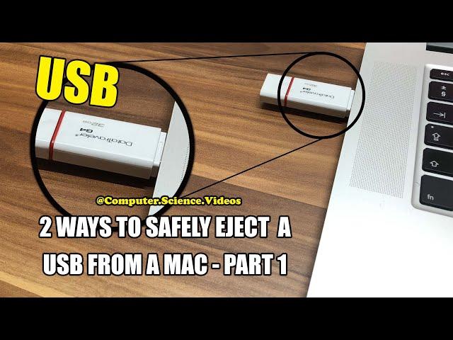 2 WAYS to Safely Eject Your USB Flash Drive On a Mac - Part 1 - Basic Tutorial | New (2023)