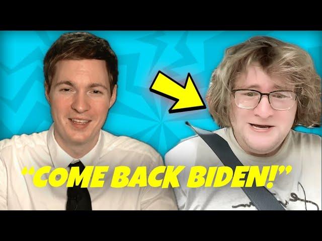 GEN Z Leftist BEGS Biden to Rejoin the Race!