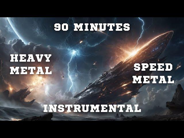 Iron Tempest: Epic Instrumental Heavy Metal Mix | 90 Minutes