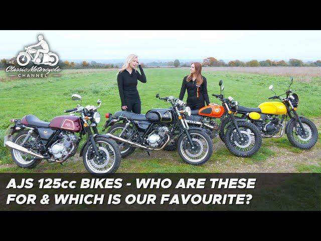 AJS 125cc motorcycles - all 4 models ridden & compared