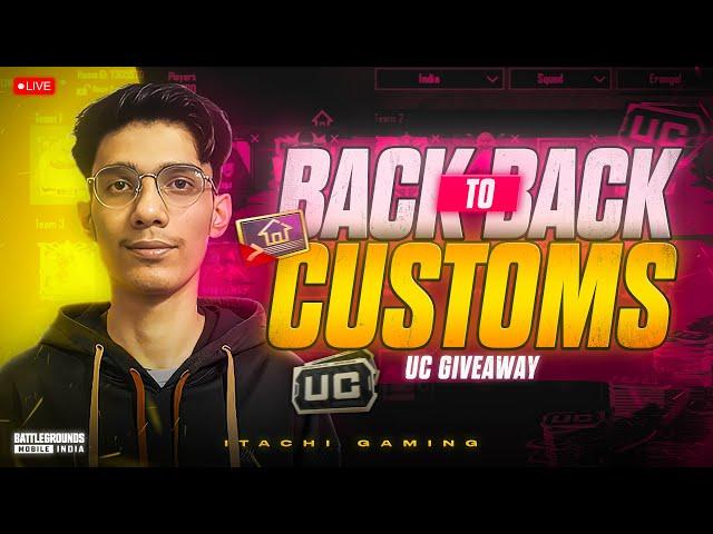 BGMI LIVE CUSTOM ROOM | RP AND UC GIVEAWAY EVERY MATCH | ALL WEAPONS AND TDM CUSTOMS