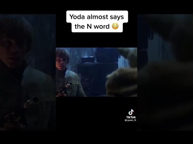 yoda almost says the n-word  #starwars #memes #shorts