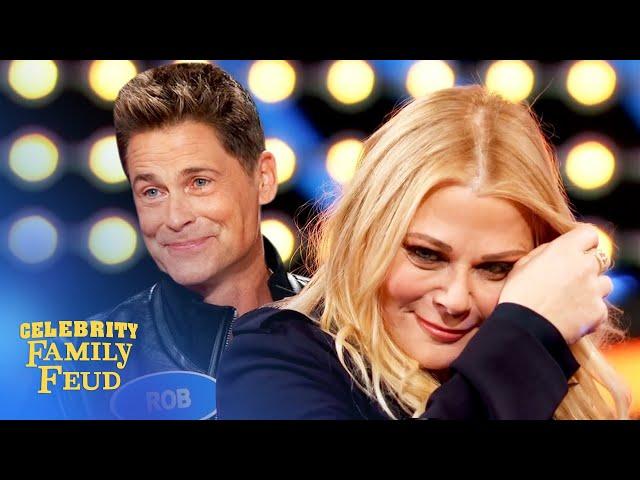 Rob Lowe gives his wife the birthday surprise of a lifetime! | Celebrity Family Feud