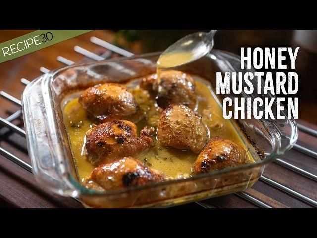 Honey Mustard Chicken Thighs - Melt in your Mouth!