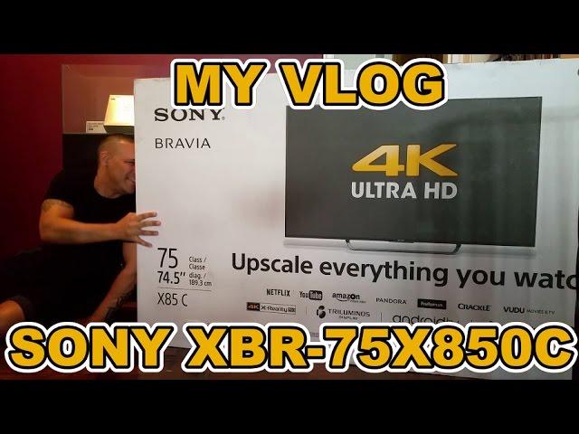 Sony XBR-75X850C 4K ULTRA HD TV VLOG