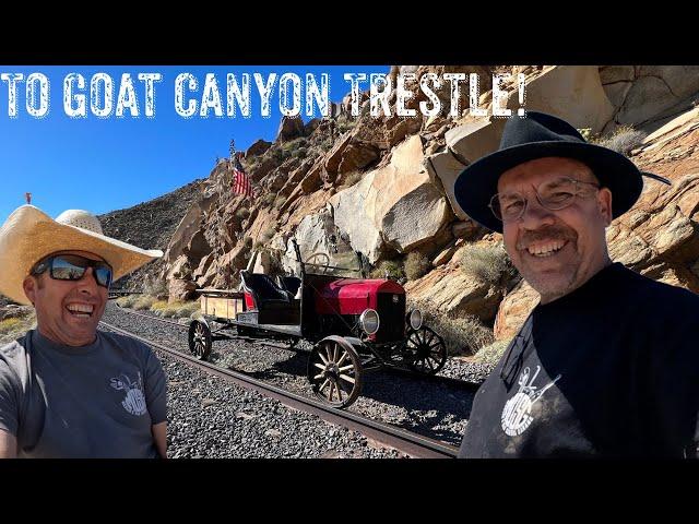 Can We Make This Model T Railcar Run and Drive to Goat Canyon Trestle to Go-Kart on Railroad Tracks