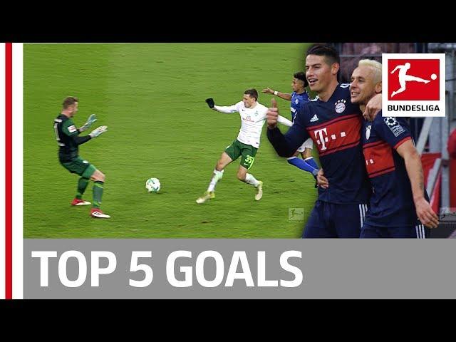 Ribery, James Rodriguez and More - Top 5 Goals on Matchday 21