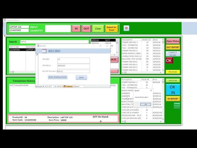 INVENTORY (PROJECT A1 JR4TV) Simple Inventory