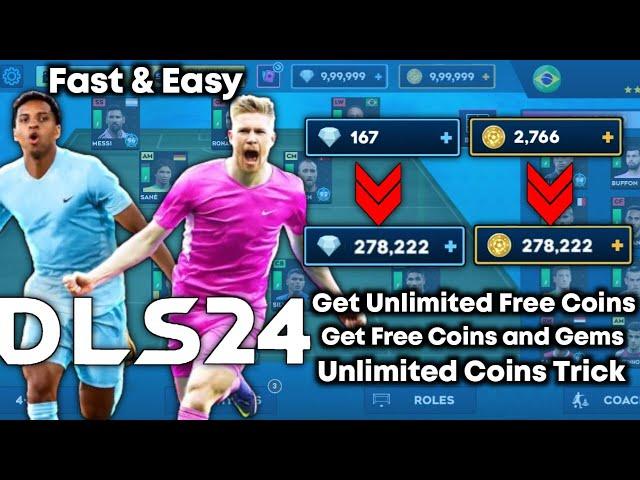 DLS 24 Trick!! | How to Get Unlimited Coins and Gems in Dream League Soccer 2024 | Free Coins