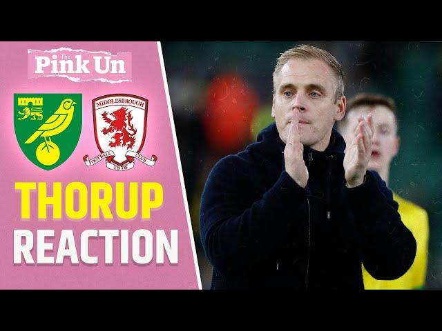 Johannes Hoff Thorup Reaction | Norwich City 3-3 Middlesbrough | The Pink Un