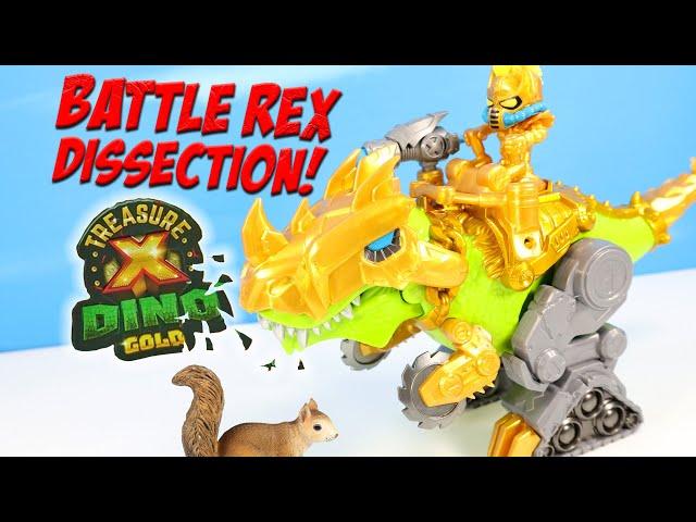 Treasure X Dino Gold Green Battle Rex Dissection Experiment Review