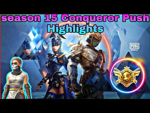 Season 15 conqueror Rank Push, Highlights by VENOMOX | wait for the solo V squad clutch | PUBGMOBILE