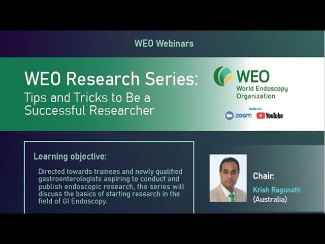 2021: WEO Webinar | Research Series #2 - Journal Review – How to critically analyze a paper