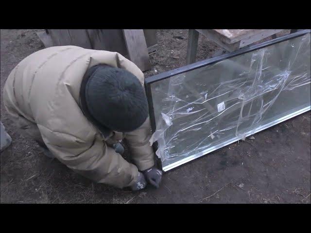 Как разобрать стеклопакет на стекла?