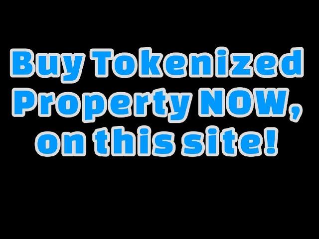 MUST SEE ️️Buy tokenized property, FREE $50to get you started !