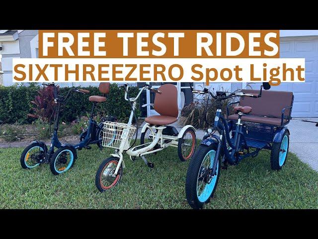 FREE eBike Test Rides Nationwide! Sixthreezero eBike and eTrike Company