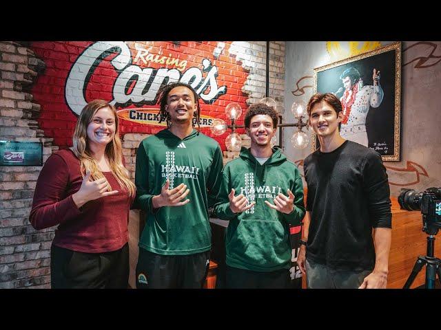 University of Hawaii MBB, Kamehameha GBB, Iolani Boy's Soc | The Student Section at Raising Cane's