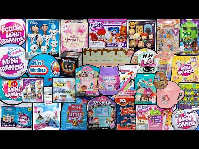 UNBOXING 50 BLIND BAGS!! Mini Brands! Real Littles! Doorables! Squishmallows! Disney! LOL Surprise!