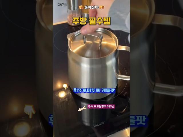 튀김 어묵탕 보리차끓이기등 만능 스텐주전자프로필 링크에 구매처 있어요 585번 스텐 캐틀팟 + 거름망#꿀템 #살림템 #꿀팁 #주방용품 #캐틀팟 #케틀팟 #튀김