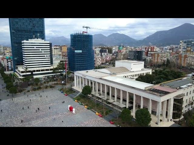 Skanderbeg Square - Tirana, Albania - Aerial Views - Sheshi Skënderbej