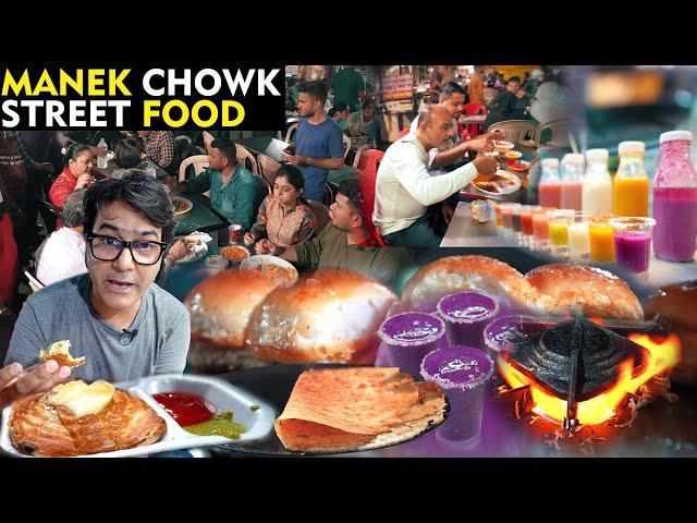 Manek Chowk Food Market Ahmedabad | Indian Street Food | Ahmedabad Gujarat