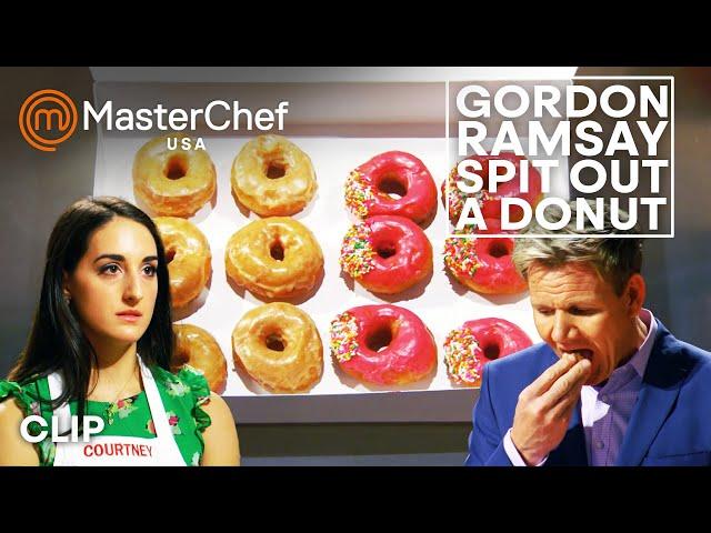 Gordon Ramsay Spits Out A Donut | MasterChef USA | MasterChef World