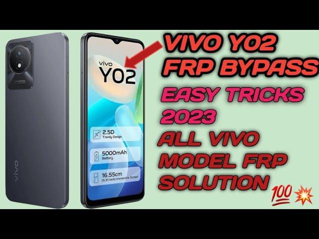 Vivo Y02 Frp Bypass Android (12/13) | Vivo Y02 Google Account Remove Without Computer New Tricks