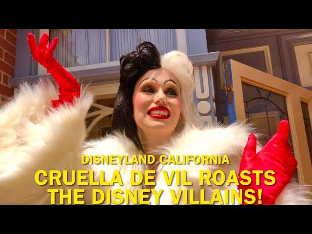 Cruella De Vil ROASTS Many of The Disney Villains at Disneyland! #disney