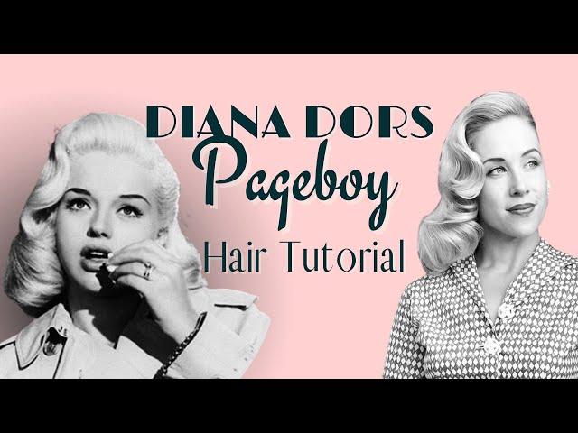 Pageboy Hairstyle Series | Diana Dors 1950's Hair Tutorial