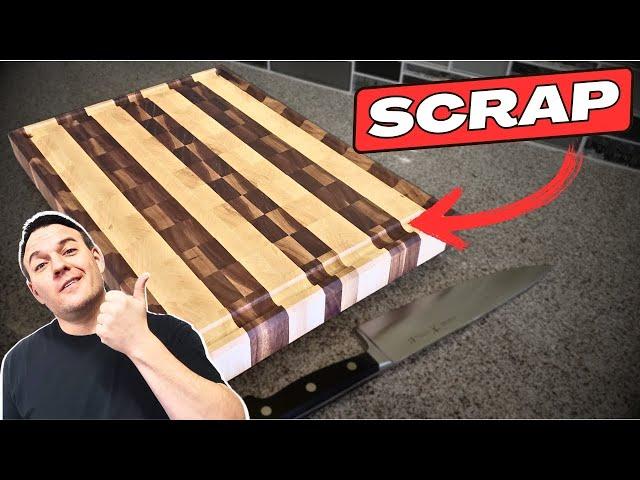 Epic End Grain Cutting Board from Scrap Wood