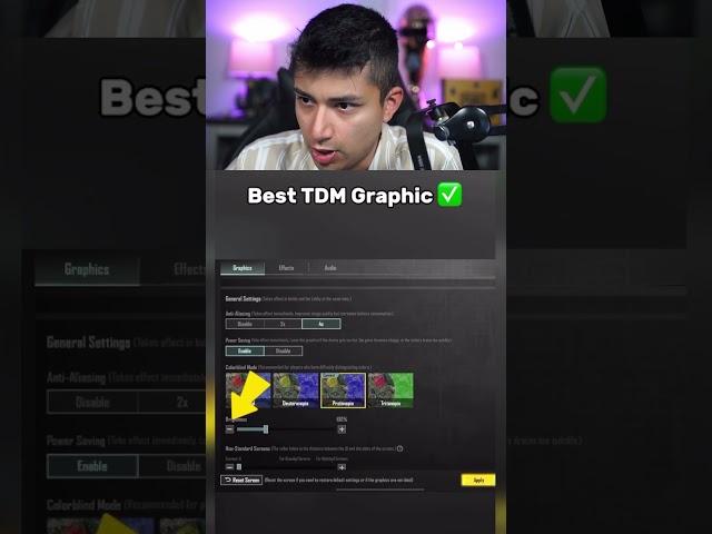 Best TDM Graphic Settings  #pubgmobile #bgmi #shorts