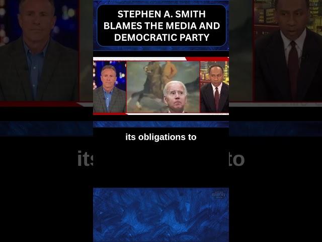 Stephen A  Smith Blames The Media And Democratic Party #shorts #news