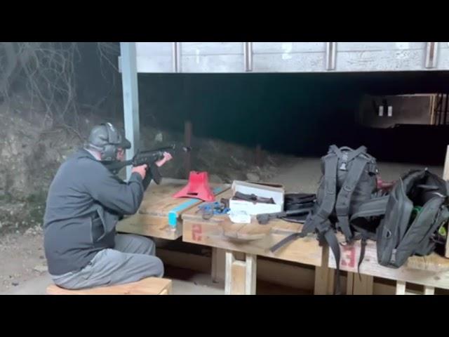 Galil Ace 762X39 Rifle range time with suppressor comparison