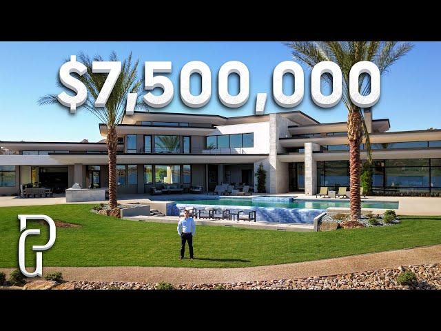 Inside a $7.5 Million Dollar Lake Las Vegas Modern Mansion!