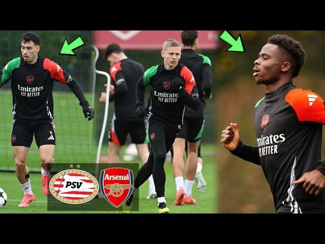 INSIDE TRAINING | Martinelli & Saka Back on Grass, Arsenal's UCL Hopes Bolstered