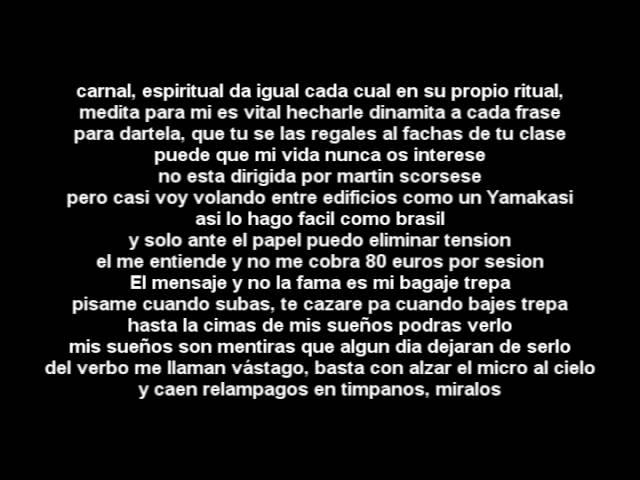 Nach - Manifiesto (Letra)