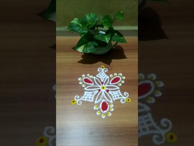 Daily Rangoli #trending #shortvideo #viralvideo #daily #rangoli #simple #easy#dots #581 #dots