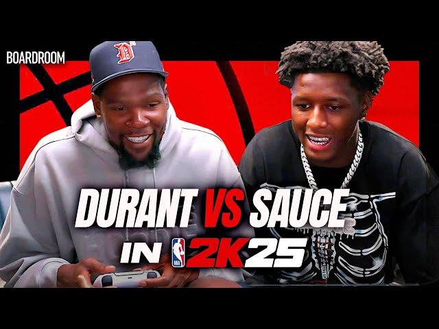 Kevin Durant VS Sauce Gardner BATTLE In NBA2K25! | Boardroom Talks