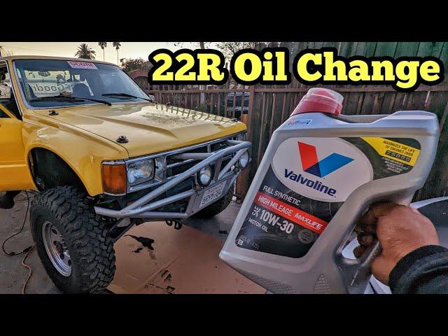 1987 Toyota Pickup 4x4 22r Oil Change