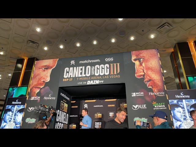 Canelo GGG grand arrivals