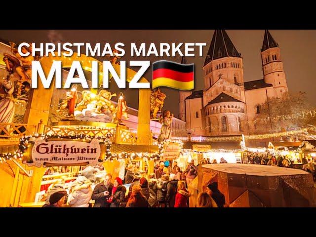 Mainz  Christmas Market Walking 2024 - 4K Walking Tour