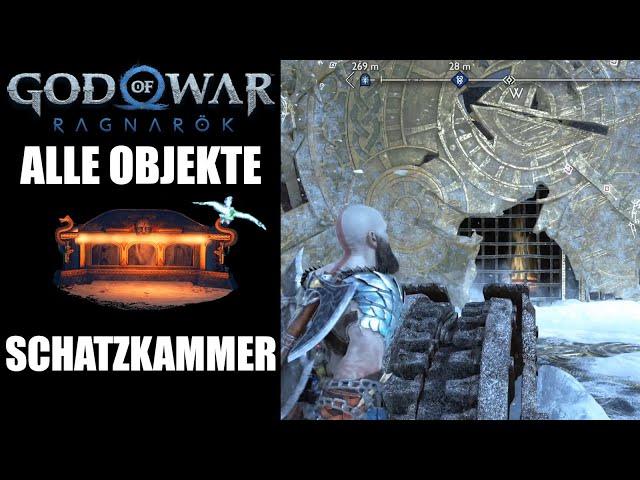 God of War Ragnarök SCHATZKAMMER Alle Fundorte & Raben Legendäre Truhen Artefakte Wissen