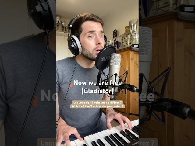 Now we are free (Gladiator) - Hans Zimmer (Alexis Carlier Cover plus longue) #chant #singing #piano