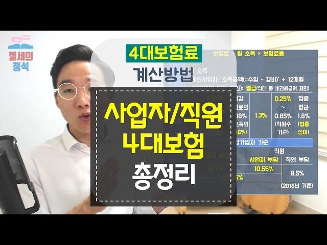 세금상식] 사업자/직원 4대보험 총정리 - 4대보험료 계산방법  오승민 회계사