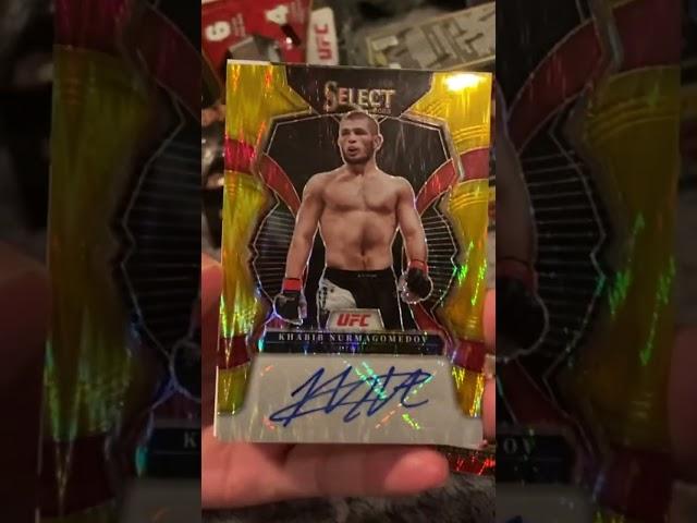 GOLD!!! My GF has the hot hands. #ufccards #panini #paniniamerica #select #whodoyoucollect #khabib