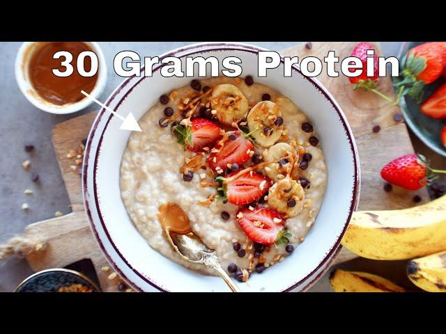 Creamy Protein Oatmeal (30 grams of Protein!)