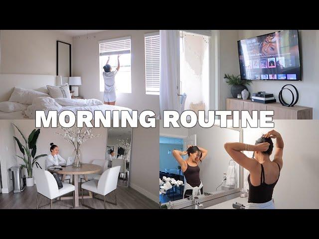 MORNING ROUTINE: Quick Reset + Being Productive | Marie Jay