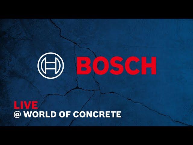 Bosch Power Tools Live from World of Concrete 2025