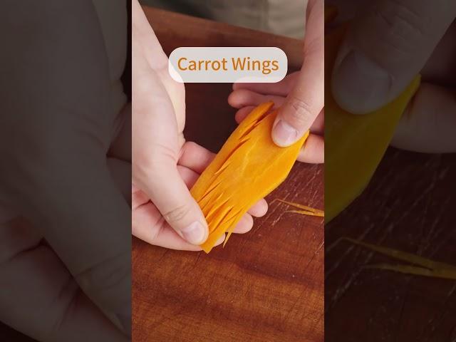 Carrot Wings#fruitart #fruitdecoration #edibleart #fooddesign #foodpresentation #foodstyling