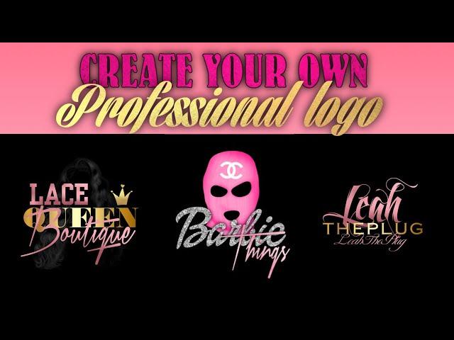 HOW TO CREATE YOUR OWN LOGO FOR YOUR BUSINESS ON YOUR PHONE| LEAHTHEPLUG